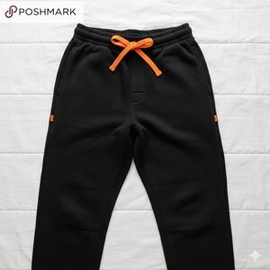 Linus Tech Tips (LTT) Stealth Sweatpants - Black/Orange - Size Small (24)